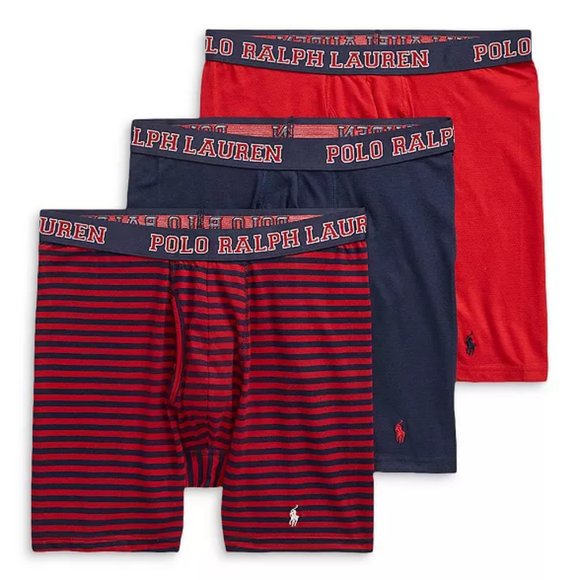 Polo Ralph Lauren Mesh Boxer Briefs 3 Pack Breathable Boxers - Picture 1 of 6